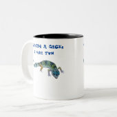 ゲッコを持つ人生はもっとおもしろい ツートーンマグカップ (正面左)