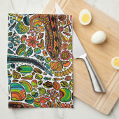 ゲッコスを見つける キッチンタオル (四つ折り)