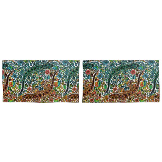 ゲッコスを見つける 枕カバー (正面-セット)