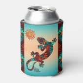 ゲッコトカゲと太陽 缶クーラー (缶正面)