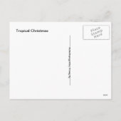 ゲッコトカゲの熱帯クリスマス シーズンポストカード (裏面)