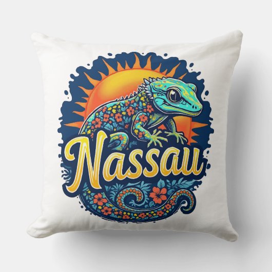 ゲッコナッソーバハマカリブの クッション (正面)