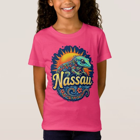 ゲッコナッソーバハマカリブの Tシャツ (正面)