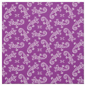 ゲッコパターン（の模様が）あるスカスタム爬虫性の紫色 ファブリック (見本)