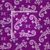 ゲッコパターン（の模様が）あるスカスタム爬虫性の紫色 ファブリック (タイル)