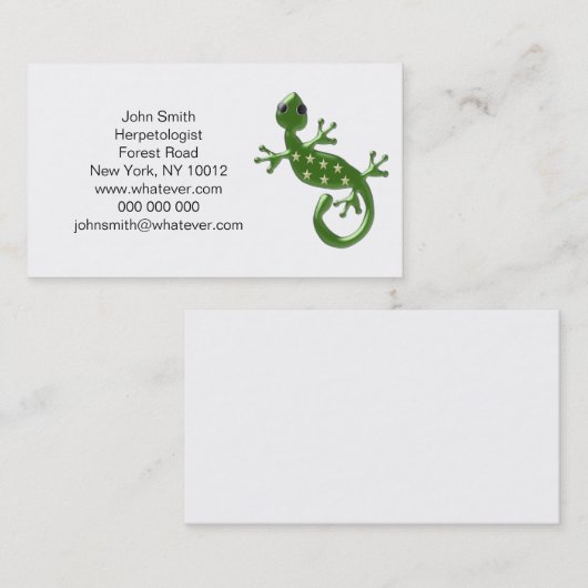 ゲッコリザード 名刺 (正面/裏面)
