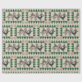 ゲッコ爬虫動物 ラッピングペーパー (フラット)