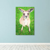 ゲッティイメージ |ベビーカンガルー キャンバスプリント (インサイチュ (ウッドフロア))