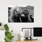 ゲッティイメージ |笑顔の馬 ポスター (ホームオフィス)