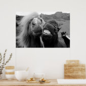 ゲッティイメージ |笑顔の馬 ポスター (キッチン)