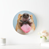 ゲッティイメージ | Very Happy Corgi ラージ壁時計 (ホーム)