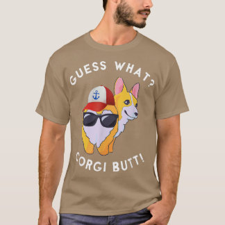 ゲットハウスコルギお尻おもしろい犬恋人 Tシャツ