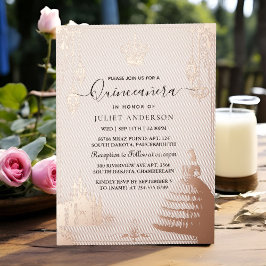 ゲットパステルフォントダスティグラムバラ金ゴールドキンセアニェラ 箔招待状