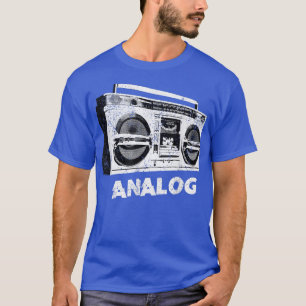 ゲットブラスターボームボックスラジオヒップホップアナログ音楽 Tシャツ