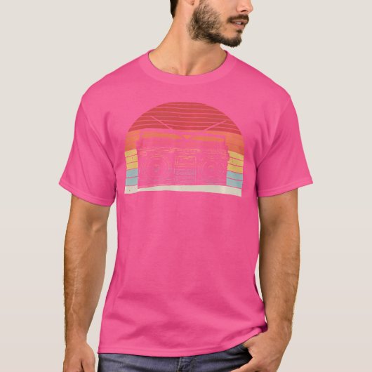 ゲットブラスター80年代90年代お尻お尻 ラップの Tシャツ (正面)