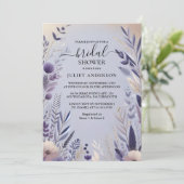 ゲットプラム秋サマーラベンダーセージブライダルシャワー 招待状 (スタンド正面)