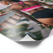 ゲットーのカリカリの服を着た大酒好きの赤ちゃん フォトプリント            (角)