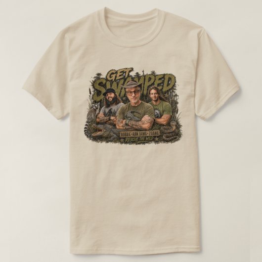 ゲット・スワンプド・クルー Tシャツ (デザイン正面)