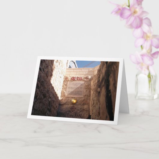 ゲツセマニの園、エルサレム カード (蘭)