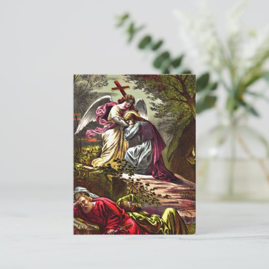ゲツセマネのはがきにイエス ポストカード (スタンド正面)