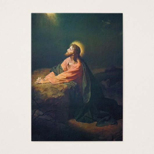 ゲツセマネのイエズガーデン葬式祈りの言葉カード (正面)