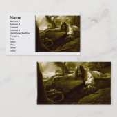 ゲツセマネの園でのイエス・キリストの苦悩 名刺 (正面/裏面)