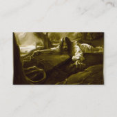 ゲツセマネの園でのイエス・キリストの苦悩 名刺 (裏面)