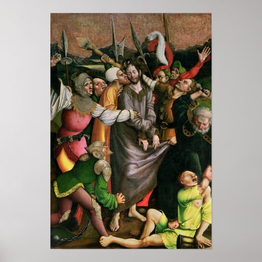 ゲツセマネの園で逮捕されたキリスト ポスター (正面)