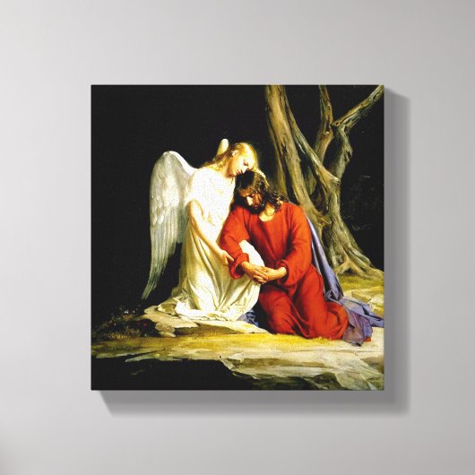 ゲツセマネの園にいるイエス キャンバスプリント (正面)