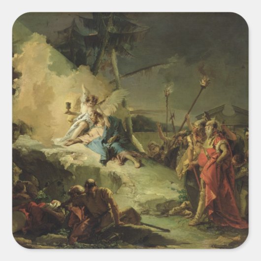 ゲツセマネの園のキリスト スクエアシール (正面)