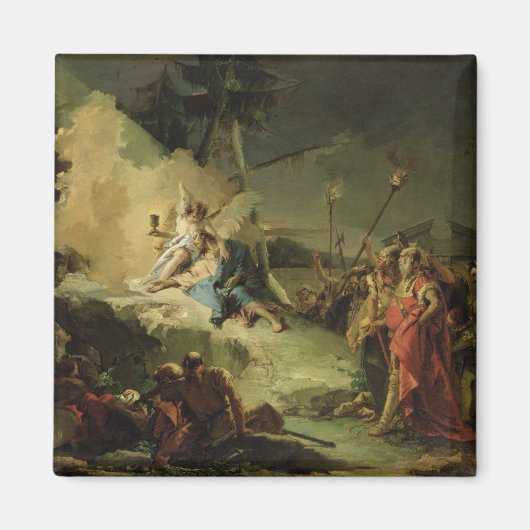 ゲツセマネの園のキリスト マグネット (正面)