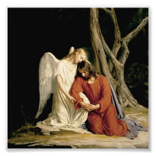 ゲツセマネの園（ルカ22:39-46） フォトプリント            (正面)