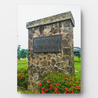 ゲツセマネの庭公園 フォトプラーク