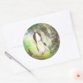 ゲツセマネの歩くにあるイエス ラウンドシール (封筒)