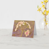 ゲティアートの庭からゼラニウム・バンチ カード (黄色い花)