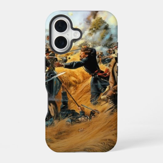ゲティスバーグの小麦畑 南北戦争 iPhone 16ケース (裏面)