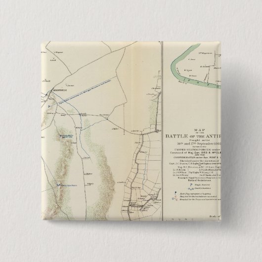 ゲティスバーグ·サフォーク·アンティータム 缶バッジ (正面)