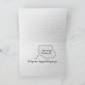 ゲティンオールド誕生日ペリカン カード (内部)