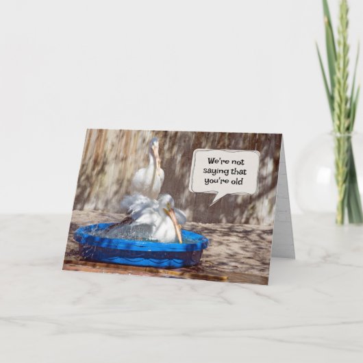 ゲティンオールド誕生日ペリカン カード (正面)