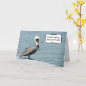 ゲティンオールド誕生日ペリカン カード (黄色い花)
