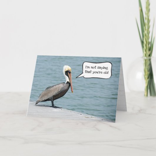 ゲティンオールド誕生日ペリカン カード (正面)