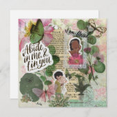 「ゲナ」信仰ベースのフラットグリーティングカード (正面/裏面)