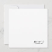 「ゲナ」信仰ベースのフラットグリーティングカード (裏面)