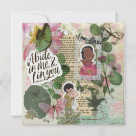 「ゲナ」信仰ベースのフラットグリーティングカード