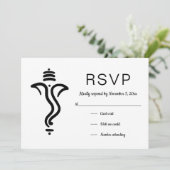 ゲネエレガントシシンプルュ|インディアンGod RSVP 招待状 (スタンド正面)