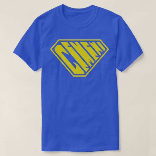 ゲネニスーパーパワー〔占星術の〕十二宮図イエロー Tシャツ (デザイン正面)