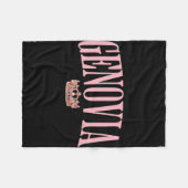 ゲノビアに花嫁をもらって　静かな独身最後の夜会をしよう フリースブランケット (正面(横))