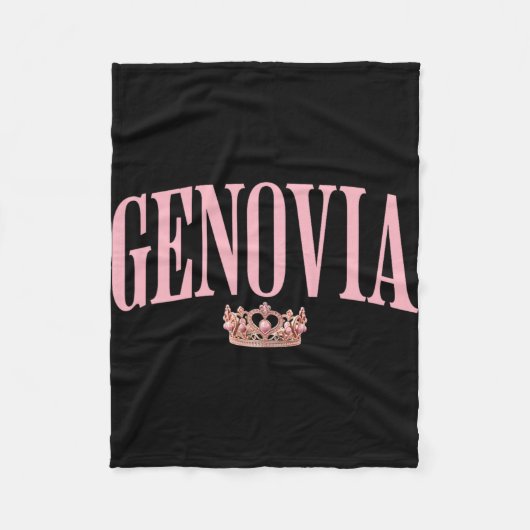 ゲノビアに花嫁をもらって　静かな独身最後の夜会をしよう フリースブランケット (正面)