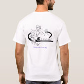 ゲノムのデザイン-服装のポケット及び背部 Tシャツ (裏面)