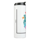 ゲノム独身の細胞ハート タンブラー (回転左)